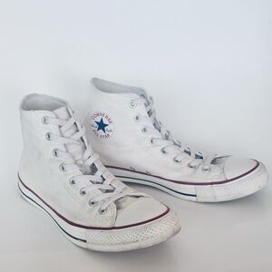 Vintage Converse All Star Chuck Taylor Mens 10 High Top Sneakers Optical White